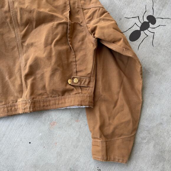 Carhartt brown cropped Detroit style work wear jacket - Picture 8 of 8